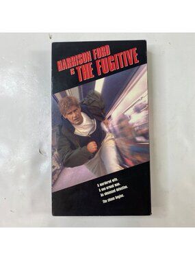 The Fugitive 1993 VHS Action Thriller Harrison Ford Tommy Lee Jones Pre-Owned